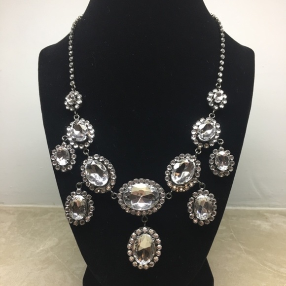 David's Bridal Rhinestone Statement Necklace - Picture 1 of 6